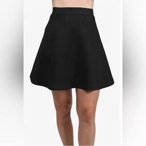 Sandro Black Textured A LineSkirt